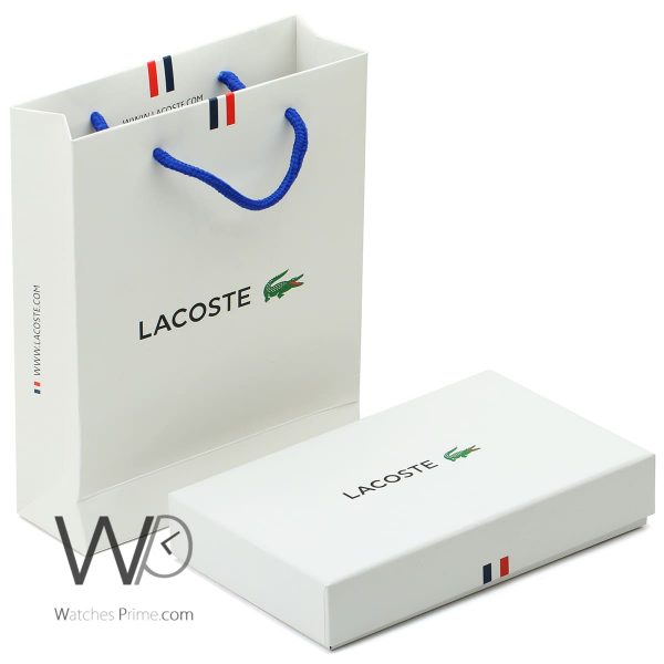 Lacoste black wallet and keychain for men | Watches Prime