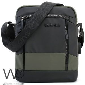 Calvin-Klein-nylon-messenger-crossbody-black-green-shoulder-bag-for-men-belfast-signature-with-power-bank-usb-charger-port-ck