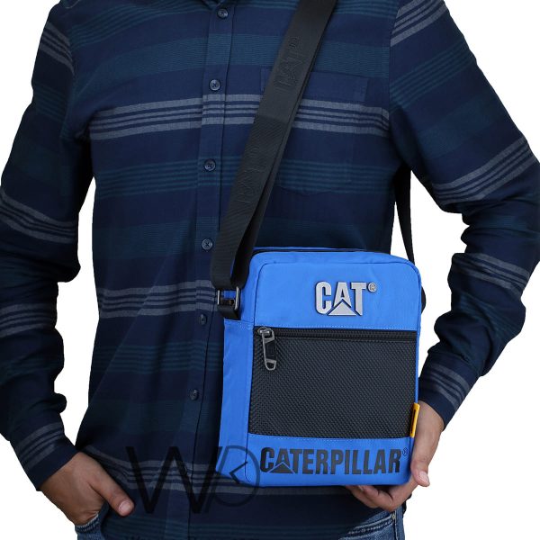 Caterpillar Blue Messenger Crossbody Bag | Watches Prime