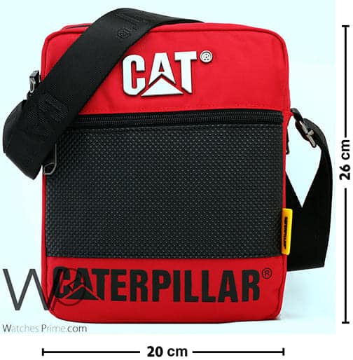 Caterpillar Red Messenger Crossbody Bag | Watches Prime