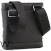 Tommy Hilfiger Black Leather Messenger Bag | Watches Prime