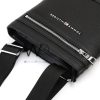 Tommy Hilfiger Black Leather Messenger Bag | Watches Prime