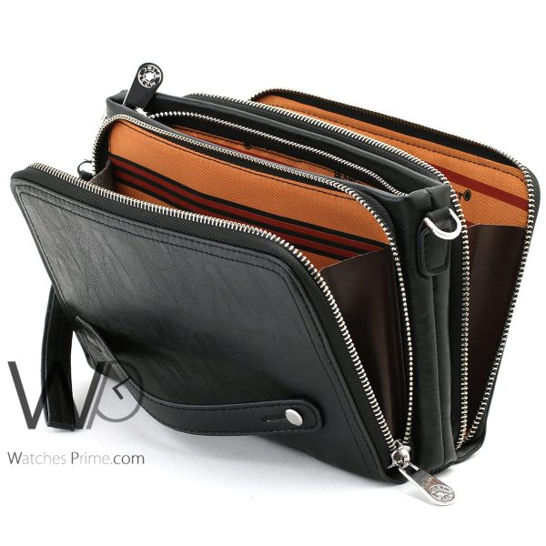 Montblanc Crossbody Handbag Black Leather Bag | Watches Prime