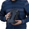 Montblanc Crossbody Handbag Black Leather Bag | Watches Prime