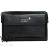 Montblanc Hand Wallet Black Leather Bag | Watches Prime
