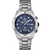 1513775 hugo boss watch men blue dial stainless steel metal silver strap quartz analog chronograph vela