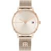 1782287 tommy hilfiger watch women rose gold dial stainless steel metal mesh strap quartz analog two hand tea