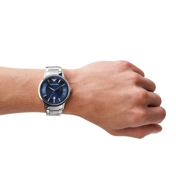 ساعة امبوريو ارماني للرجال ريناتو AR11180 | واتشز برايم