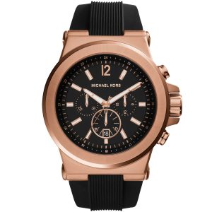 DIESEL CHRONOGRAPH WATCH black WITH STAINLESS STEEL gold BELT
