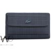Lacoste handbag leather blue for men | Watches Prime