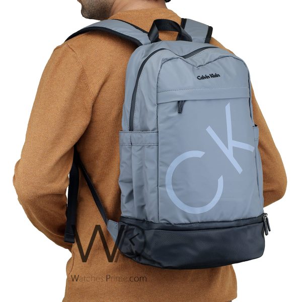 Calvin Klein CK gray back bag for men | Watches Prime