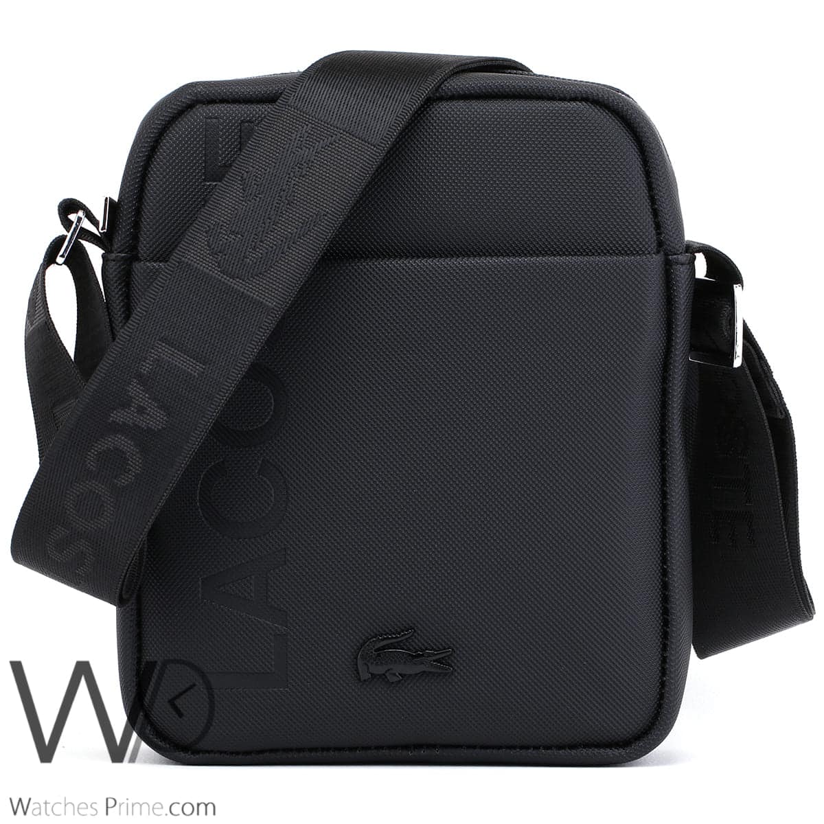 Lacoste leather black Messenger Bag