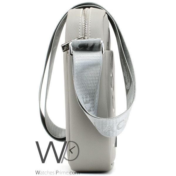Lacoste leather grey Crossbody Bag for men | Watches Prime