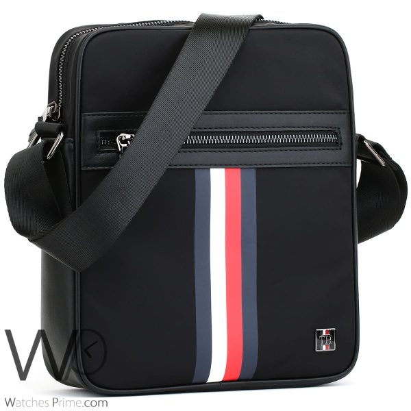 Tommy Hilfiger TH black crossbody Bag | Watches Prime