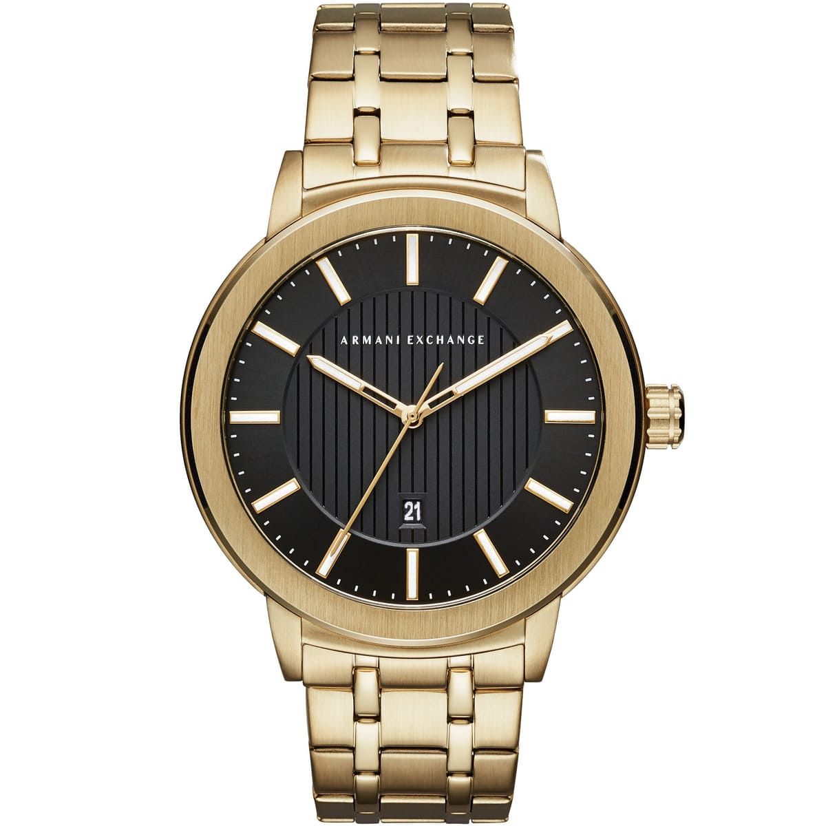 Armani exchange watch 2024 gold and black