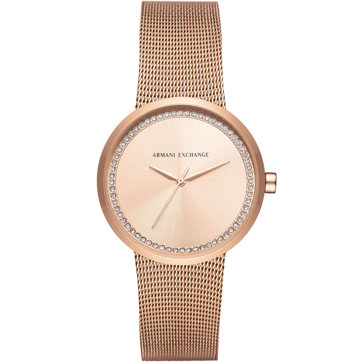 armani exchange ladies watch rose gold