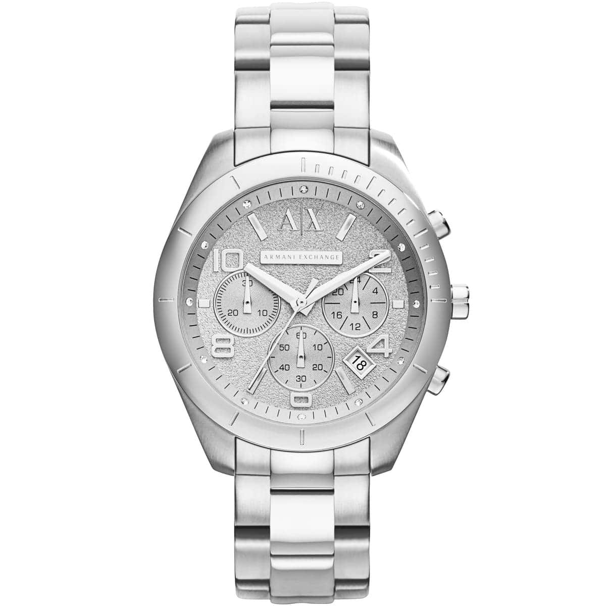 Armani exchange clearance ladies silver watch