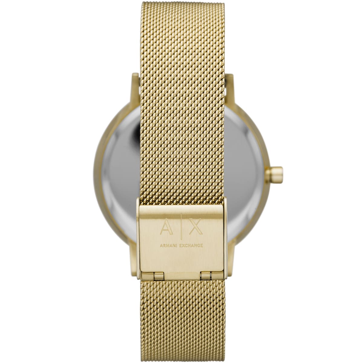 Armani Exchange Lola Quartz Gold Dial Gold Mesh Strap Watch For Women - AX5801 main image 1
