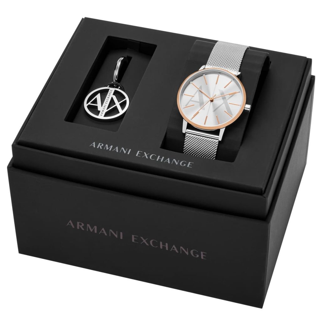 Armani Exchange Ladies Watch Lola Gift set AX7130SET | Watches Prime