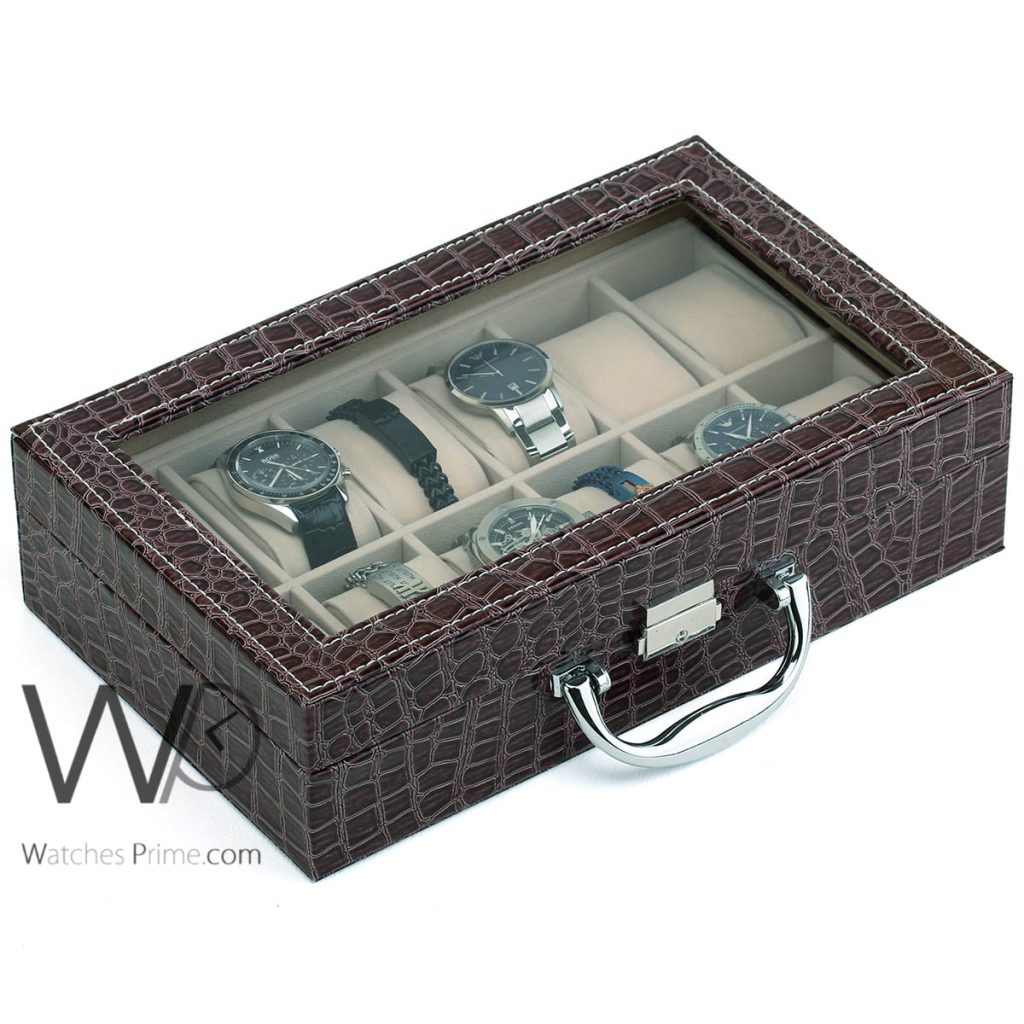 Black Leather Watches Travel Case Watches Prime