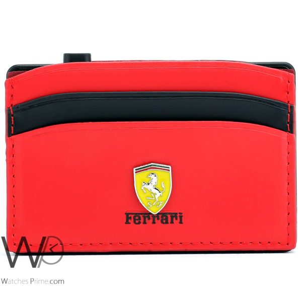 Pop Up Ferrari Men's Card Holder Wallet | Watches Prime