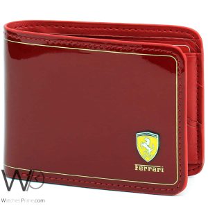 ferrari-mens-red-leather-wallet