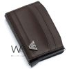 Giorgio armani leather credit card holder brown wallet