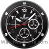 Hublot big bang chronograph wall clock black dial bezel