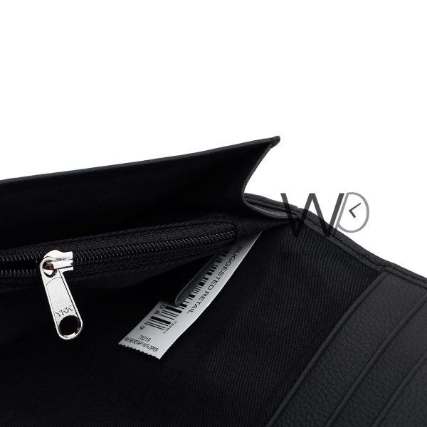 Calvin Klein Black Long CK Leather Wallet | Watches Prime