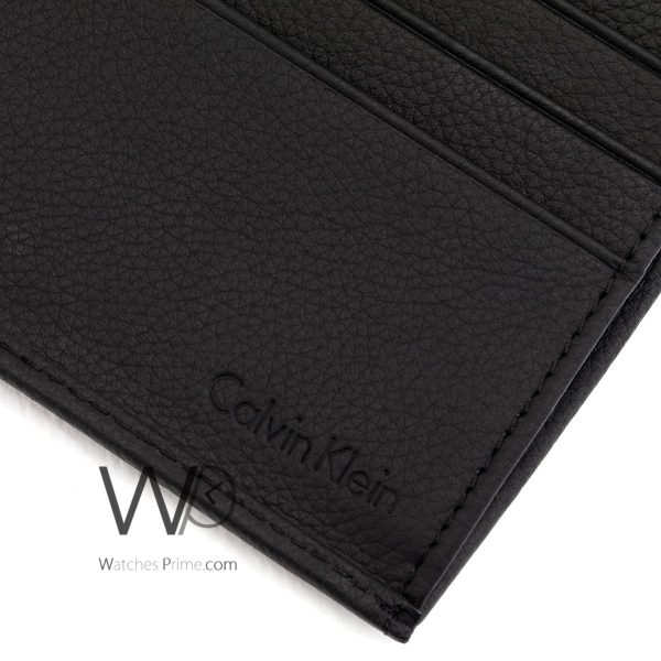Calvin Klein Black Long CK Leather Wallet | Watches Prime