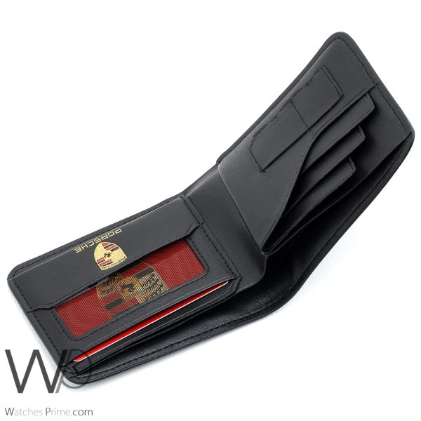 Porsche Men's Black Leather Wallet | Watches Prime