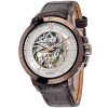 R8821119003 maserati watch men silver dial leather brown strap automatic analog three hand ingegno