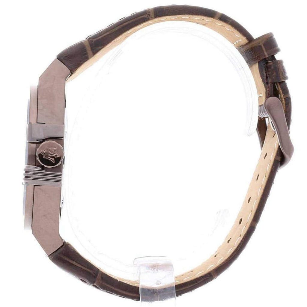 Maserati Potenza Brown Dial Brown Leather Strap Watch For Men - R8851108011