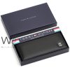 Tommy hilfiger th black leather long wallet