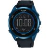 A5a007x1 alba watch men black dial rubber strap quartz movt japan digital 10bar chronograph active