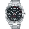 Ag8h91x1 alba watch men black dial stainless steel metal silver strap quartz movt japan analog water resist 10bar three hand active