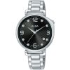 Ag8j25x1 alba watch women black dial stainless steel metal silver strap quartz movt japan analog three hand diamond signa flagship