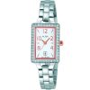 Ah7a89x1 alba watch women white dial stainless steel metal silver strap quartz movt japan analog square diamond three hand fashion