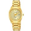 Ah7g64x1 alba watch women gold dial stainless steel water resist 5bar metal golden strap quartz movt japan analog diamond three hand fashion