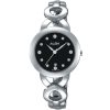 Ah7g99x1 alba watch women black dial stainless steel metal silver strap quartz movt japan analog diamond three hand fashion