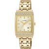 Ah7h48x1 alba watch women gold dial stainless steel metal golden strap quartz movt japan analog square diamond three hand fashion