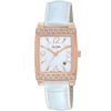 Ah7h70x1 alba watch women white dial leather strap quartz movt japan analog square diamond three hand fashion