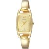 Ah7k28x1 alba watch women gold dial stainless steel metal golden strap quartz movt japan analog square three hand fashion