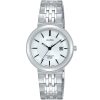 Ah7n53x1 alba watch women silver white dial stainless steel sapphire wr 5bar metal strap quartz movt japan analog three hand prestige