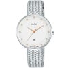Ah7q29x1 alba watch women white dial stainless steel metal silver mesh strap quartz movt japan analog three hand fashion