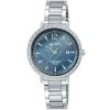 Ah7s09x1 alba watch women gray dial stainless steel water resist 5bar metal silver strap quartz movt japan analog diamond three hand fashion