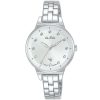 Ah7u49x1 alba watch women silver white dial stainless steel metal strap quartz movt japan analog diamond three hand fashion