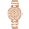 Ah7u94x1 alba watch women rose gold dial stainless steel metal strap quartz movt japan analog three hand fashion