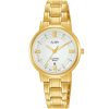Ah7v58x1 alba watch women silver white dial stainless steel metal gold strap quartz movt japan analog sapphire 5bar three hand prestige