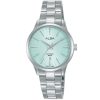 Ah7w89x1 alba watch women blue dial stainless steel metal silver strap quartz movt japan analog sapphire 5bar three hand prestige